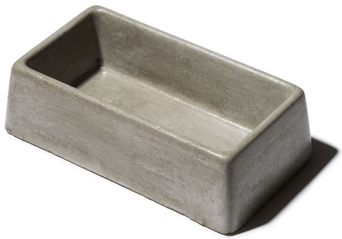 Betonová obdélníková miska  900ml 245x135x75 >