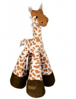 Hračka pes Žirafa pískací plyšová 33cm TR