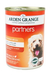Arden Grange Partners Dog Chicken Rice konz.  395g