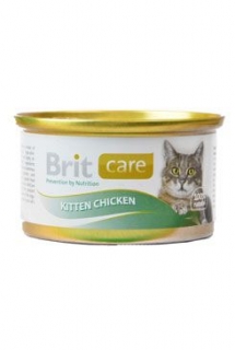 Brit Care Cat Kitten konz.kuřecí prsa 80g