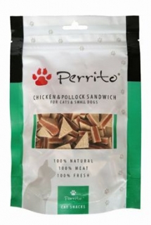 Perrito Chicken&Pollock Sandwich kočky a malé psy 100g