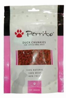 Perrito Duck Chunkies pro kočky a malé psy 100g