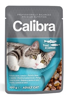 Calibra Cat  kapsa pstruh a losos v omáčce 100g