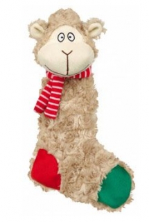 Vánoční Hračka pes Ovce šustící plyš 32cm TR 1ks