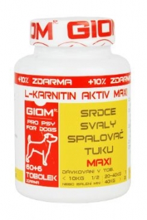Giom pes L-karnitin Aktiv 60 MAXI tbl+10% zdarma