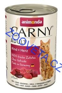 Animonda konz. kočka Adult hovězí srdce 400g