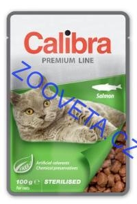 Calibra Cat  kapsa Premium Sterilised Salmon 100g