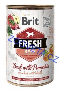 Brit Dog Fresh konz Beef with Pumpkin 400g