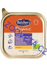 Butcher's Cat Organic Sensitive s kuřecím vanička 85g