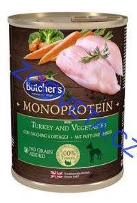 Butcher's Dog Monoprotein s krůtím a zelen. konz 390g