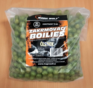 Magic Wolf 20mm ZAKRMOVACÍ BOILIES 5 kg - ČESNEK