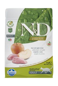 N&D PRIME CAT Adult Boar & Apple 300g