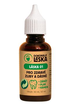 LÁSKA 01 Pro zdravé zuby a dásně psů 50ml