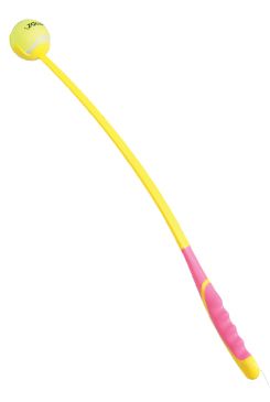 Hračka pes SUNSET házeč míčků L 68cm růžová Zolux