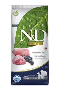 N&D PRIME DOG Adult M/L Lamb & Blueberry 12kg