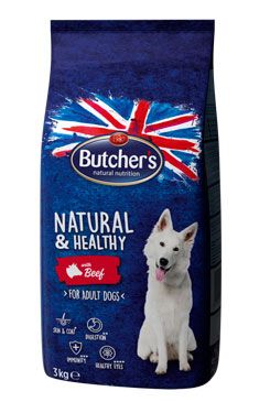 Butcher's Dog Natural&Healthy Dry s hovězím masem 3kg