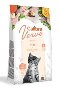 Calibra Cat Verve GF Kitten Chicken&Turkey  750g