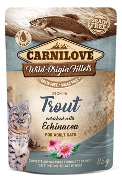 Carnilove Cat Pouch Trout Enriched With Echinacea 85g