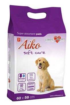 Podložka absorbční pro psy Aiko Soft Care 60x58cm 7ks