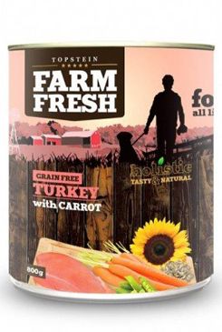 Farm Fresh Dog Turkey with Carrot konzerva 800g