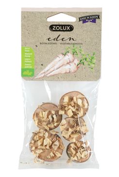 Pochoutka EDEN WOOD SLICE pastinák pro hlod. 40g Zolux