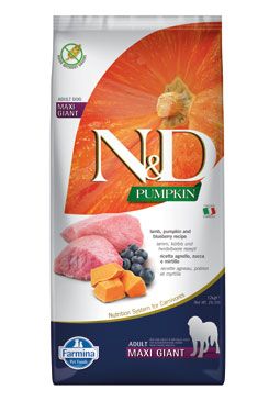 N&D Pumpkin DOG Adult Giant Lamb & Blueberry 12kg