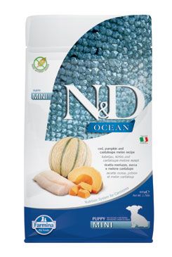 N&D OCEAN DOG Puppy Mini Codfish & Pumpkin &Melon 800g