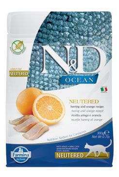 N&D OCEAN CAT NEUTERED Adult Herring & Orange 300g