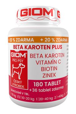 Giom pes Beta-karoten plus 180 tbl+20% zdarma