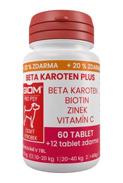 Giom pes Beta-karoten plus 60 tbl+20% zdarma