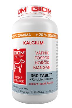 Giom pes Kalcium 360 tbl+20% zdarma