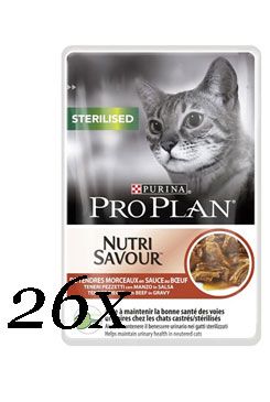ProPlan Cat  kaps. Steriliz. hovězí 26x85g