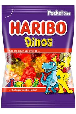 Cukrovinky bonbony Haribo Dinosauři 100g