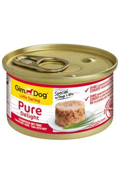 Gimdog Pure delight konz. tuňák s hovězím 85g