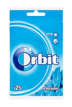 Žvýkačka Orbit dražé Peppermint sáček 25ks n.n.