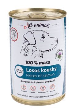 All Animals DOG losos kousky 400g