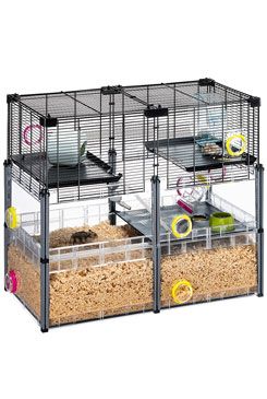 Klec MULTIPLA HAMSTER Crystal s výbavou křeček  FP