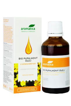 Pupalkový olej BIO vit E a beta-karot 50ml Aromatica