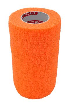 Obinadlo elast. CoPoly 10cm x 4,5m oranžová NEON