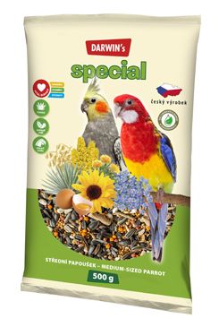 Darwin's Střední Papoušek Special 500g