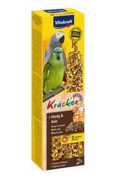 Vitakraft Bird Kräcker parrot African  honey  tyč 2ks