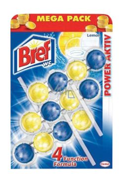 Wc čistič Bref 4 Formula Lemon závěs 3x50g kuličky