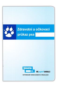 Očkovací průkaz pes Bioveta mezinárodní 1ks