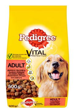 Pedigree Dry Adult s hovězím a drůbežím masem 500g