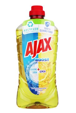 Čistič pro domácnost Ajax Boost soda a Lemon tekutý 1l
