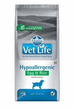 Vet Life Natural DOG Hypo Egg & Rice 2kg