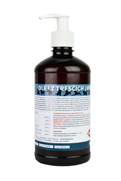 Olej z tresčích jater pro psy ZEUS 100%  500 ml