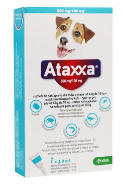 Ataxxa Spot-on Dog M 500mg/100mg 1x1ml