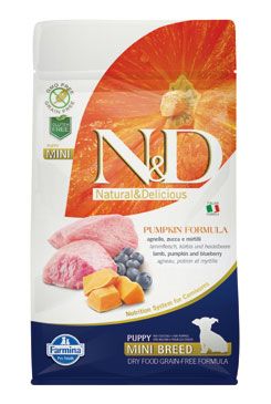 N&D Pumpkin DOG Puppy Mini Lamb & Blueberry 800g