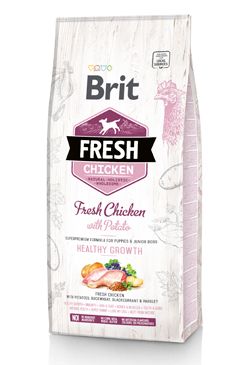 Brit Fresh Dog Chicken&Potato Puppy HealthyGrowth2,5kg